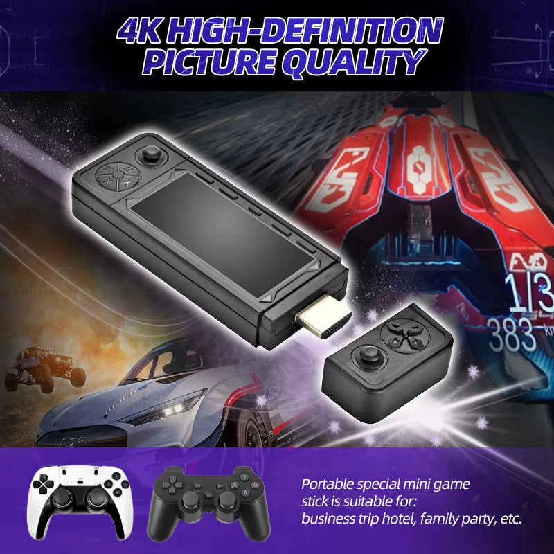 2025 NEW X9PRO Game Stick 4K TV Video Game Console 3D Games for PSP/PS1/N64/NDS 40+Simulators 42000 Retro Games